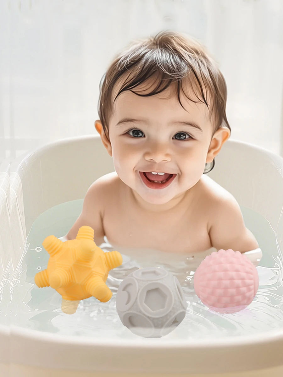 6 balles sensorielles pour bébé