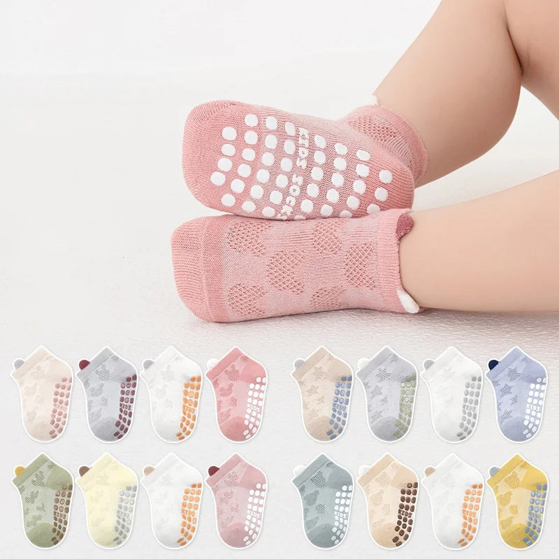 4 paires de chaussettes antidérapantes