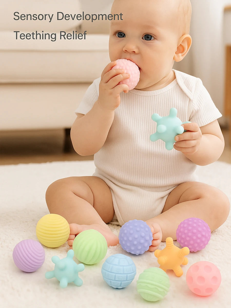 6 balles sensorielles pour bébé