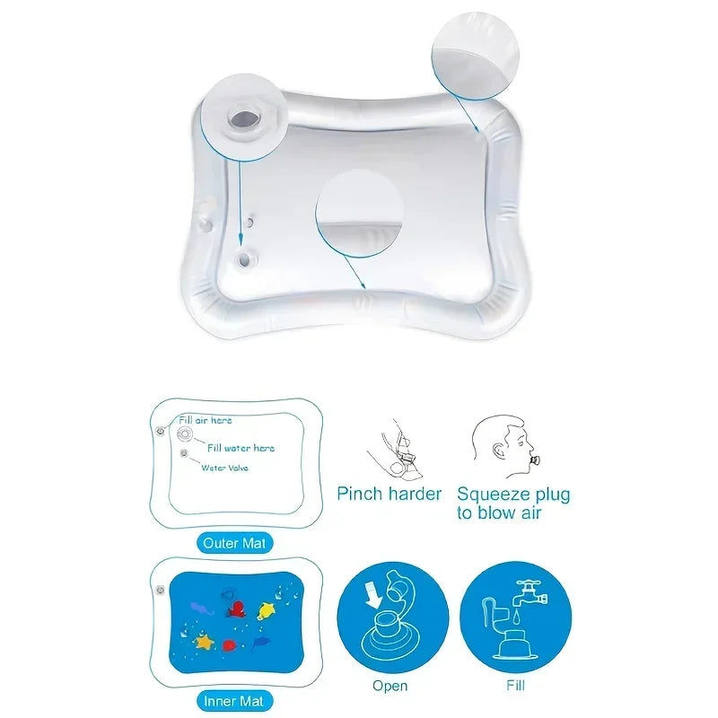 Tapis d’eau pour bébé éveil et sensoriel