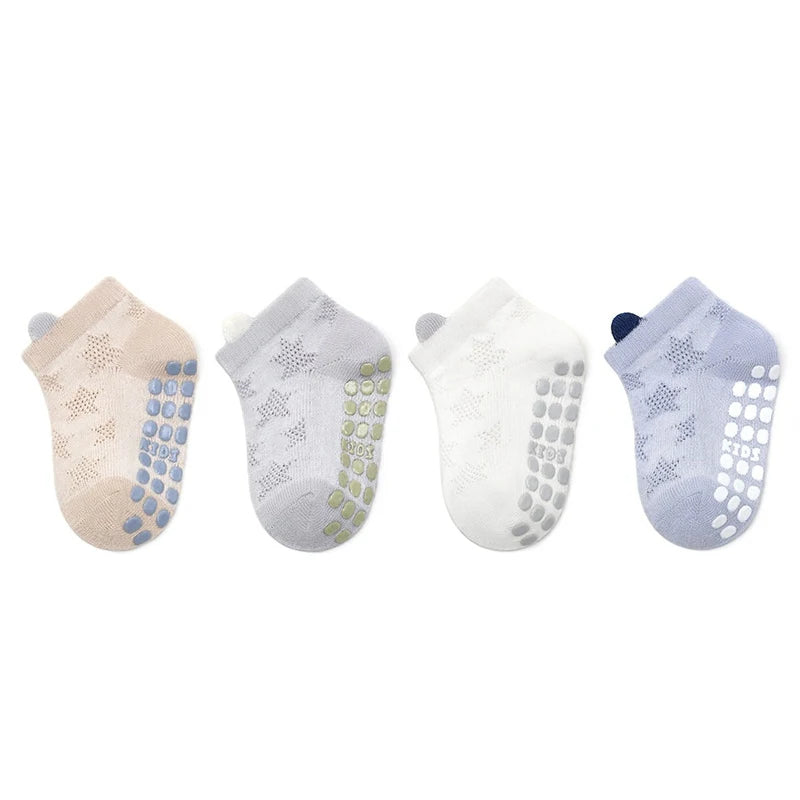 4 paires de chaussettes antidérapantes