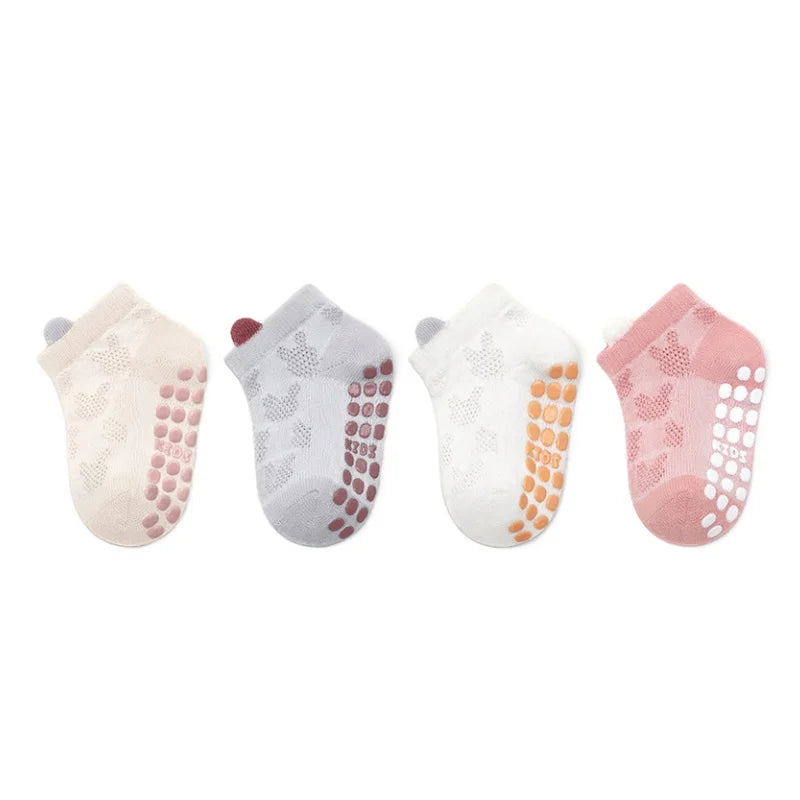4 paires de chaussettes antidérapantes